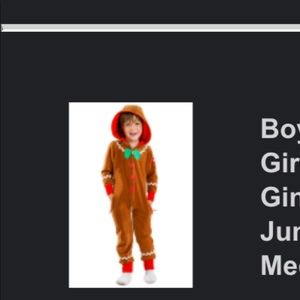 NWOT gingerbread man pajamas